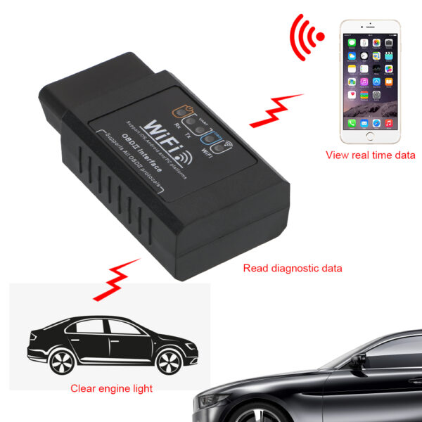 Détecteur de voiture WIFI OBD2 ELM327 – Image 3